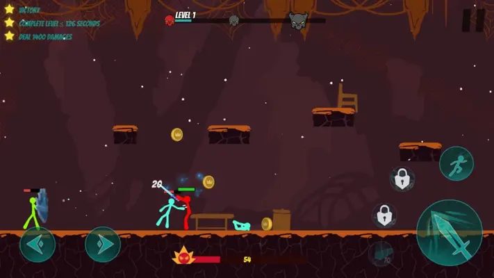 Stickman Exile Hero android App screenshot 1