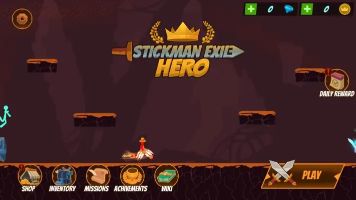 Stickman Exile Hero android App screenshot 2